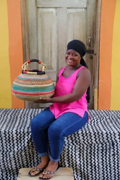 Pot Basket (Medium) by Mary Asoba