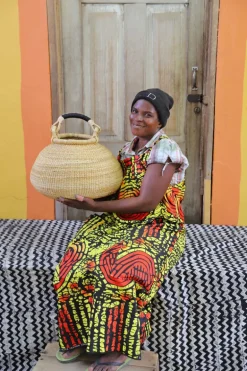 Pot Basket (Medium) by Mary Anaba