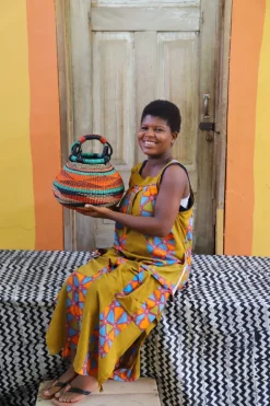 Pot Basket (Small) by Martha Adongo