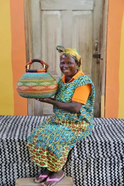 Pot Basket (Small) by Nyaamah Ayinbillah