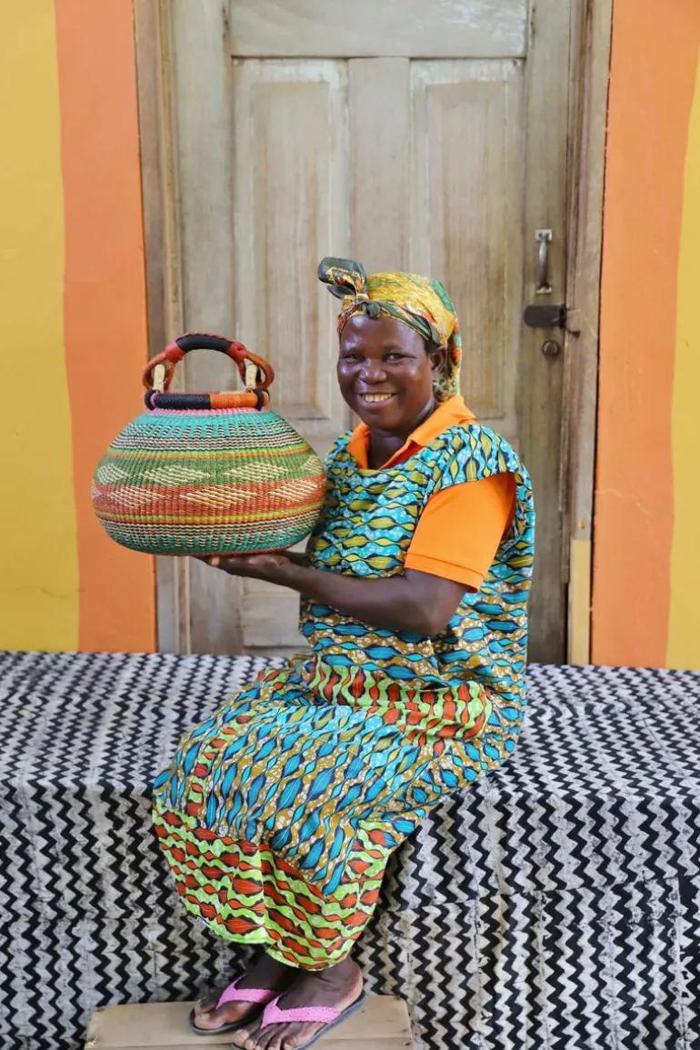 Pot Basket (Small) by Nyaamah Ayinbillah