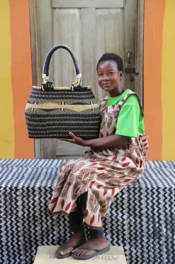 Slim Line Shoulder Bag by Charity Atuah