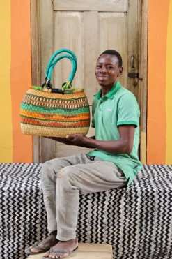 Slim Line Shoulder Bag by Nsohbillah Alagbona