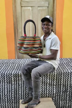 Stay Flow Woven Handbag (Large) by Ayine Atibillah