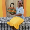 Stay Flow Woven Handbag (Small) by Nsomah Ayine
