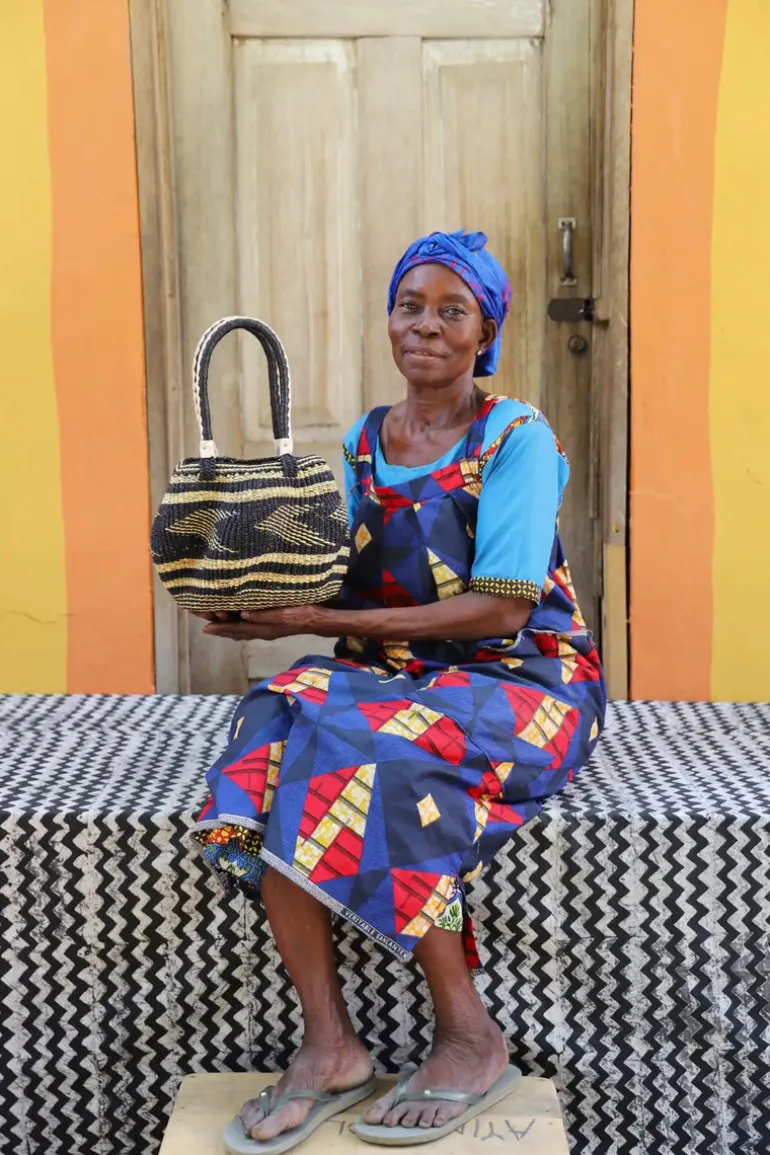 Stay Flow Woven Handbag (Small) by Azupoka Nyaaba