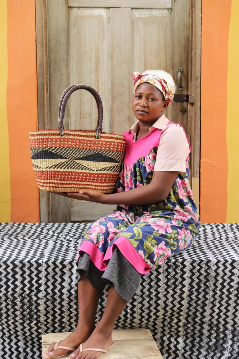 Tapoh Basket by Hilda Adongo