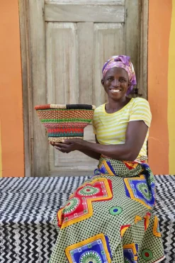 Tiny Drum Basket by Aduko Ayine