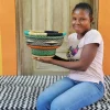 Tiny Drum Basket by Rosina Aengwane