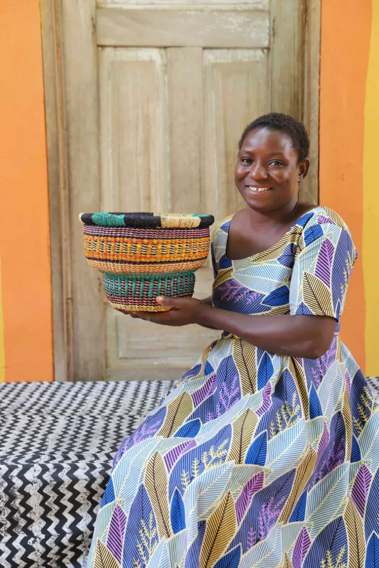 Tiny Drum Basket by Ruth Abagna