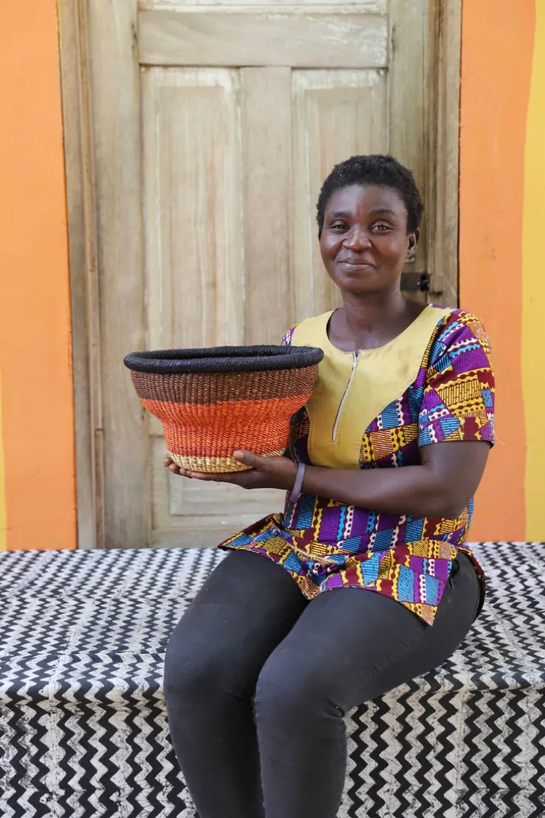 Tiny Drum Basket by Apogbire Asigbire