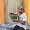 Tiny Drum Basket by Monica Apasinaba