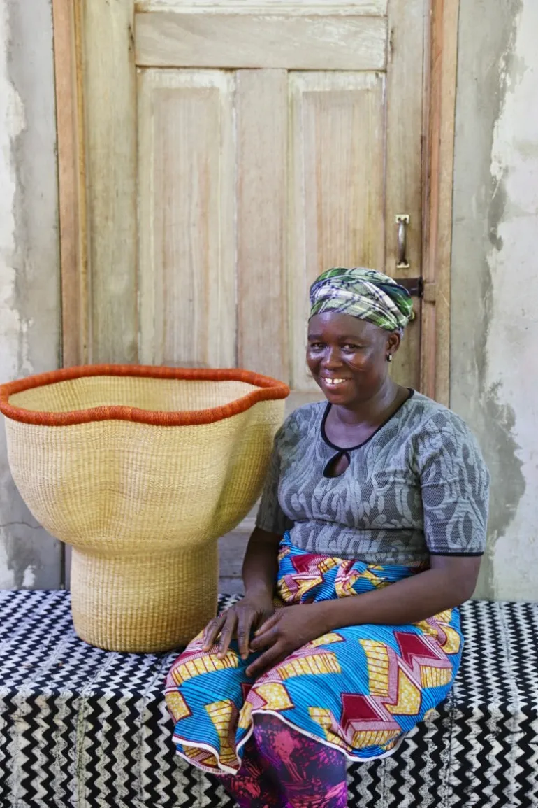 Wave Planter (Art Basket) by Akelba Nyaaba