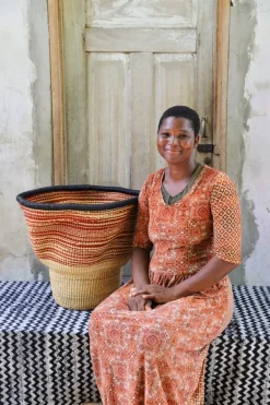 Wave Planter (Art Basket) by Mary Ayinbora