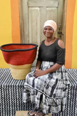 Wave Planter (Art Basket) by Mary Ayinbora
