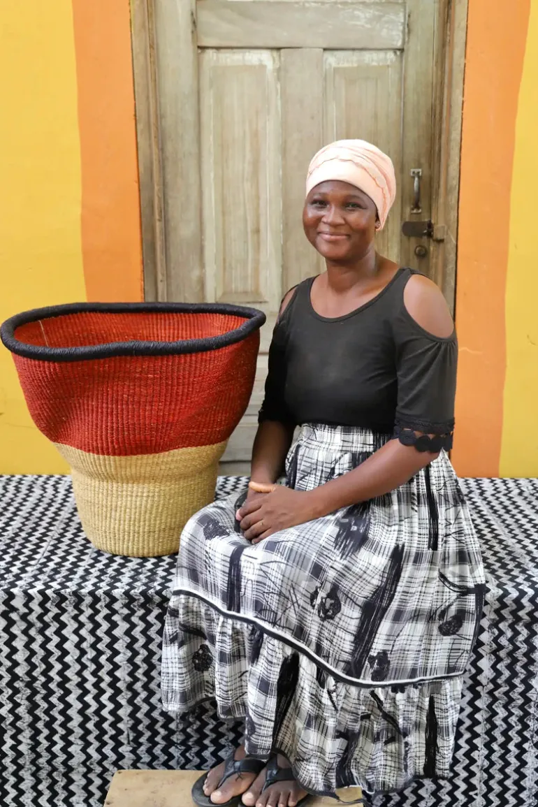 Wave Planter (Art Basket) by Mary Ayinbora