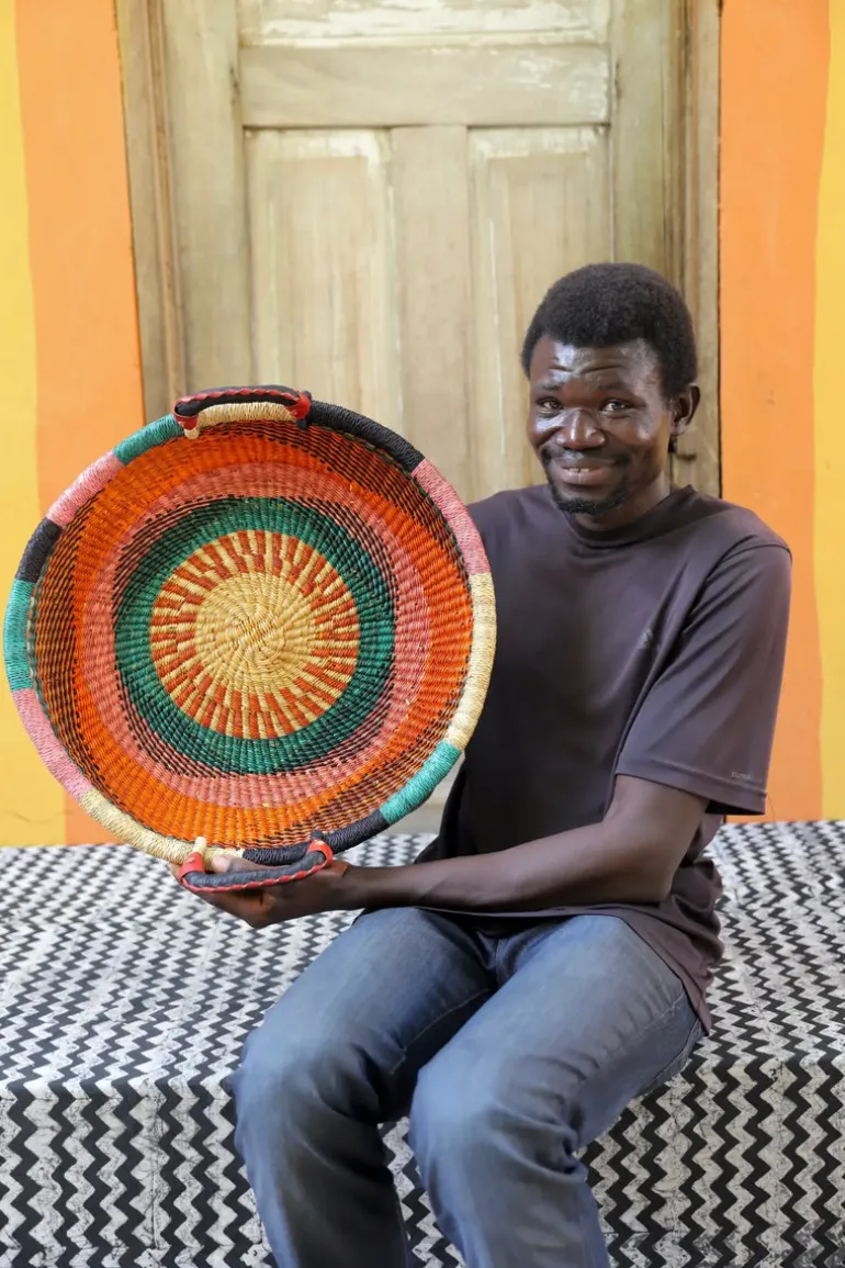 Woven Tray - Double Weave (Small) by Matthew Asagbo