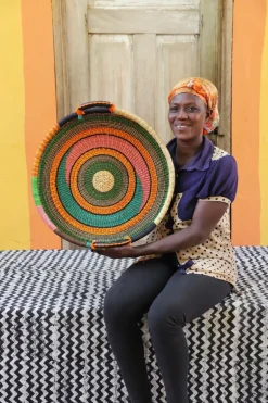 Woven Tray - Double Weave (Small) by Linda Ayamga
