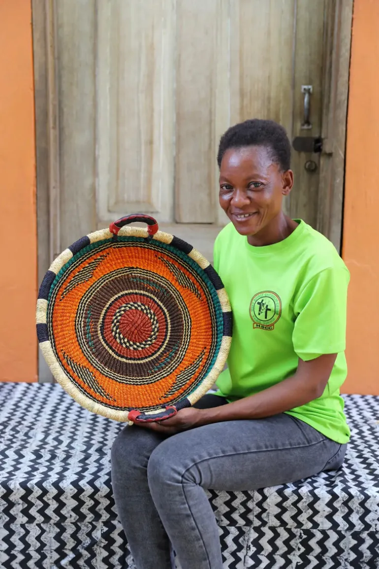 Woven Tray - Double Weave (Very Small) by Linda Ayariga