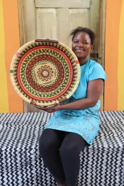 Woven Tray - Single Weave (small) by Abugre Azubire