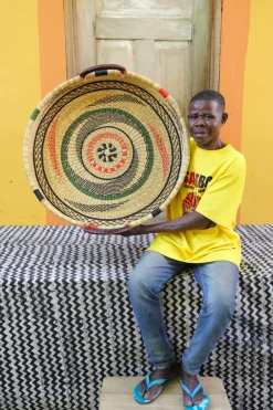 Woven Tray - Single Weave (Large) by Raymond Atindamoligo