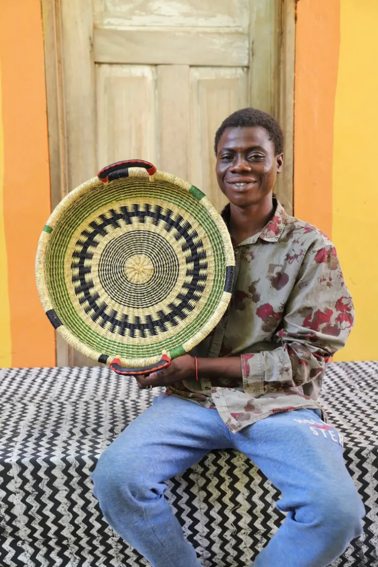 Woven Tray - Single Weave (small) by Stephen "Shatta Wale" Akolgo