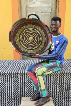 Woven Tray (Large / DOUBLE WEAVE) by Richmond Amenbire