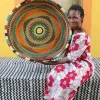 Woven Tray (Large / DOUBLE WEAVE) by Nsomah Ayine