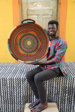 Woven Tray (Large / DOUBLE WEAVE) by Richmond Amenbire