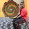 Woven Tray (Large / DOUBLE WEAVE) by Sampson ''Action'' Adombila