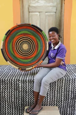 Woven Tray (Large / DOUBLE WEAVE) by Paulina Atinga