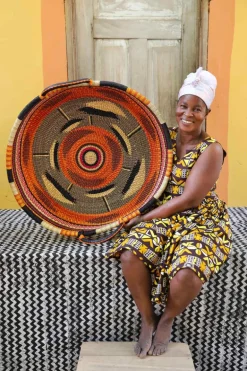 Woven Tray (Large / DOUBLE WEAVE) by Ayenzea Atampugre
