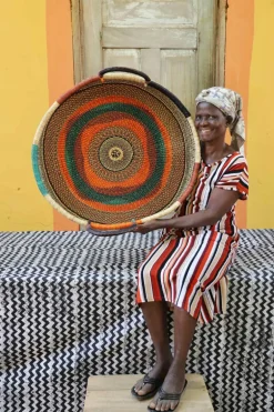 Woven Tray (Large / DOUBLE WEAVE) by Akolpoka Akaba