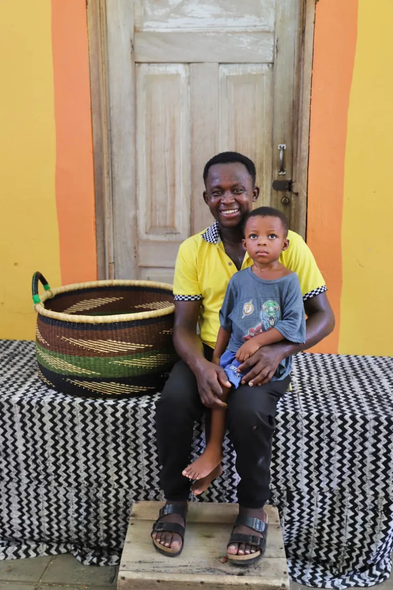 Woven Tub / Storage Stack (Large) by Abraham Akolgo