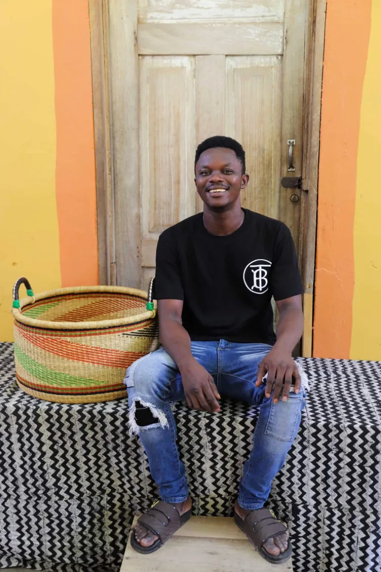 Woven Tub / Storage Stack (Medium) by Yakubu Nsohbillah