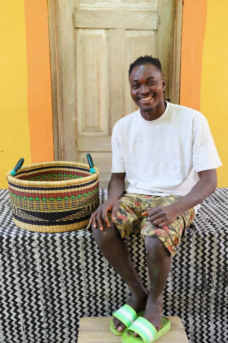 Woven Tub / Storage Stack (Small) by Simon Abingya