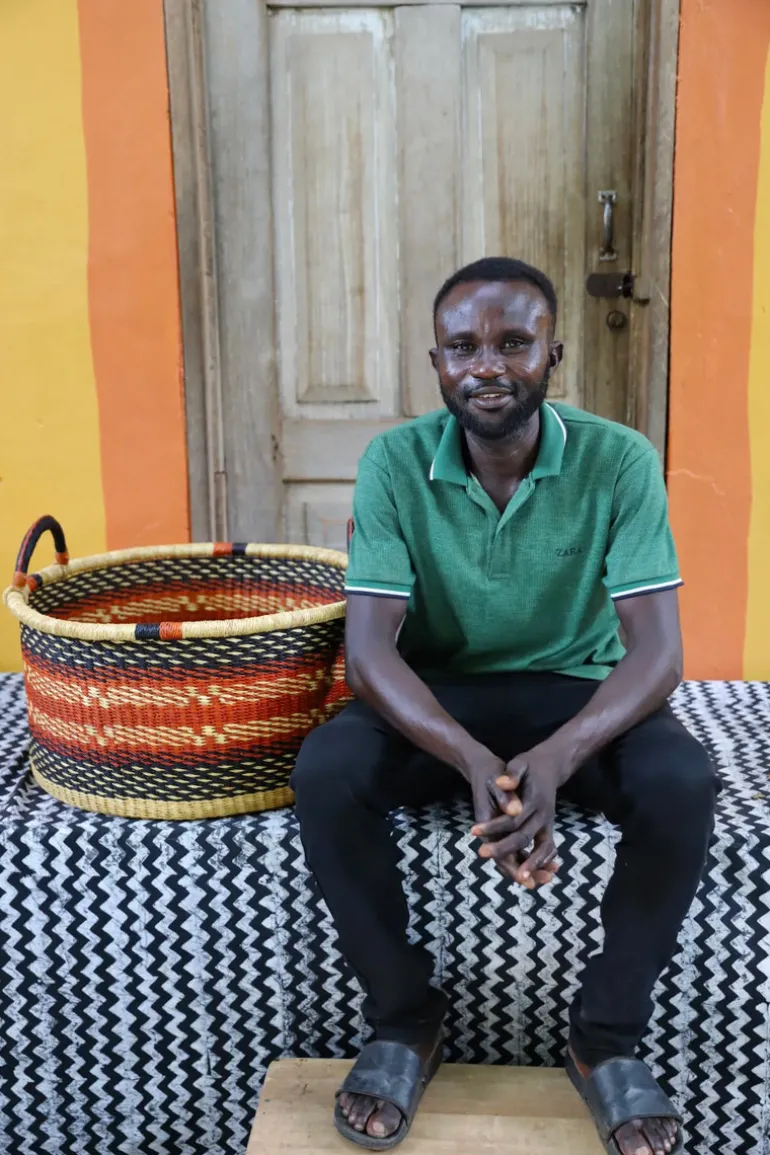 Woven Tub / Storage Stack (Medium) by Isaac Asanga